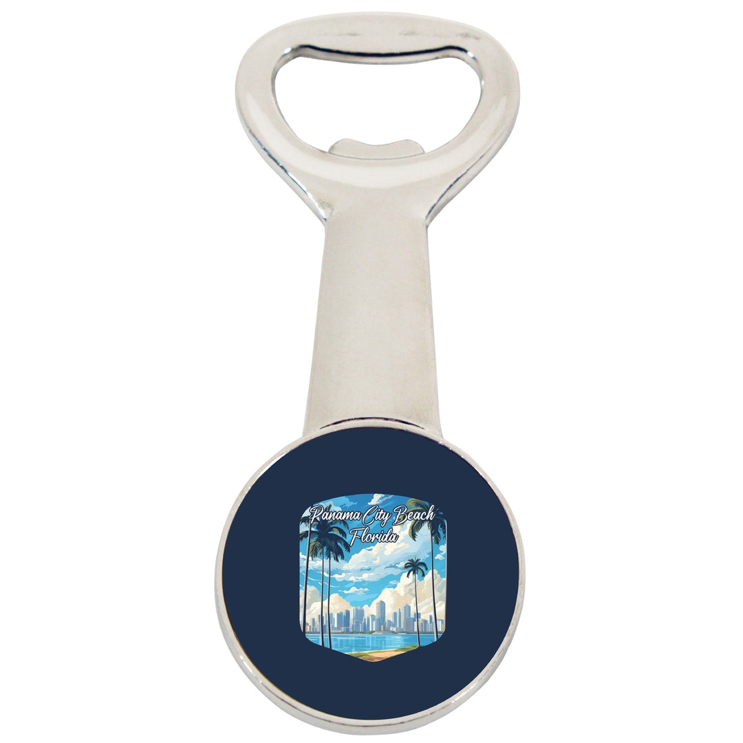 Panama City Beach Florida Design B Souvenir Magnetic Bottle Opener Image 1