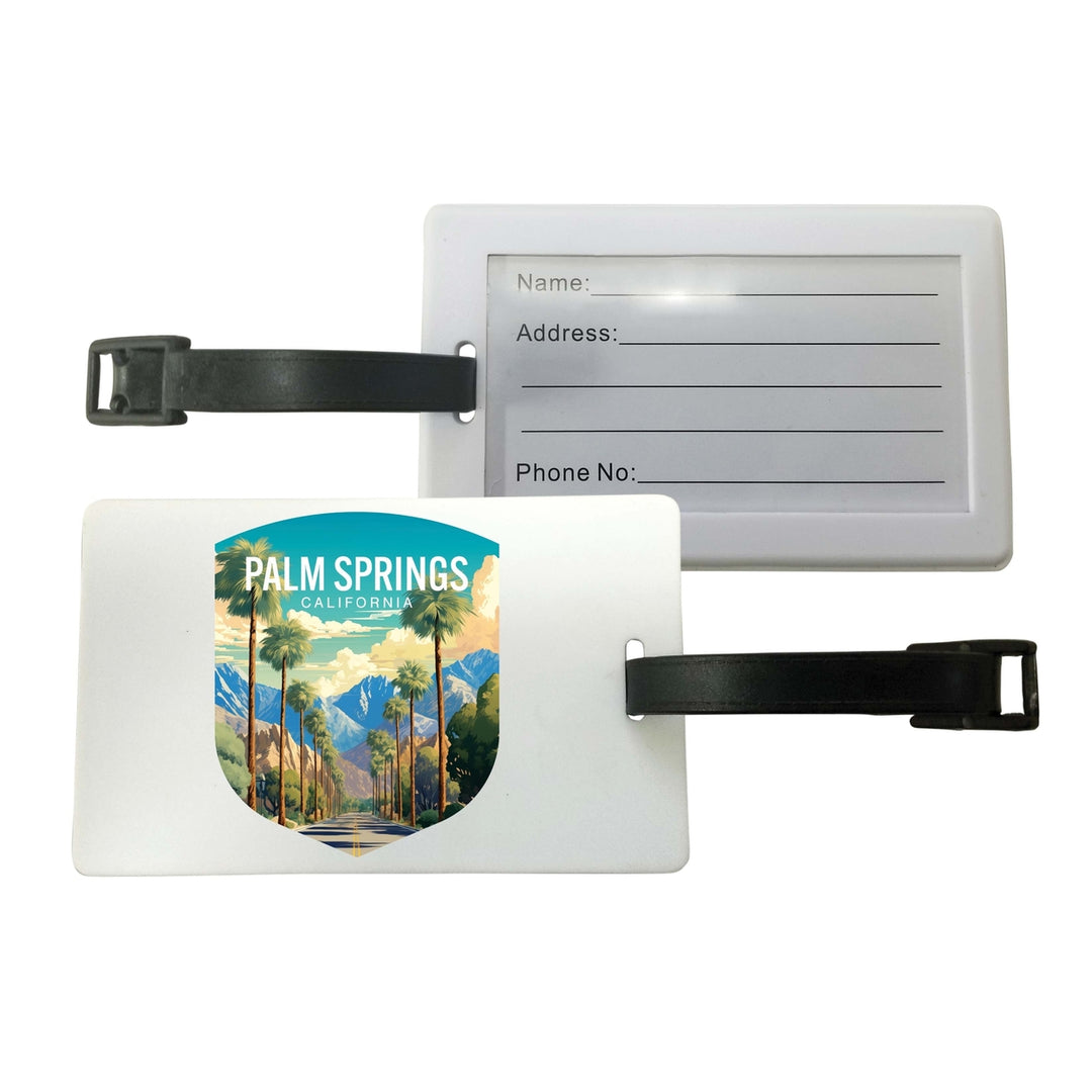 Palm Springs California Design A Souvenir Luggage Tag Image 1