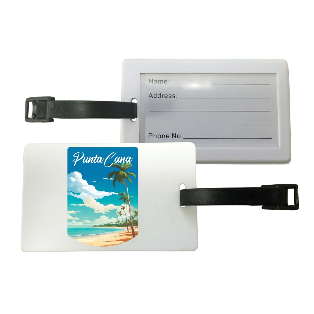 Punta Cana Dominican Republic Design D Souvenir Luggage Tag Image 1