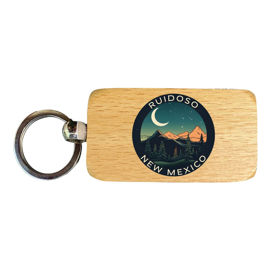 Ruidoso Mexico Design A Souvenir 2.5x1-Inch Souvenir Wooden Keychain Image 1