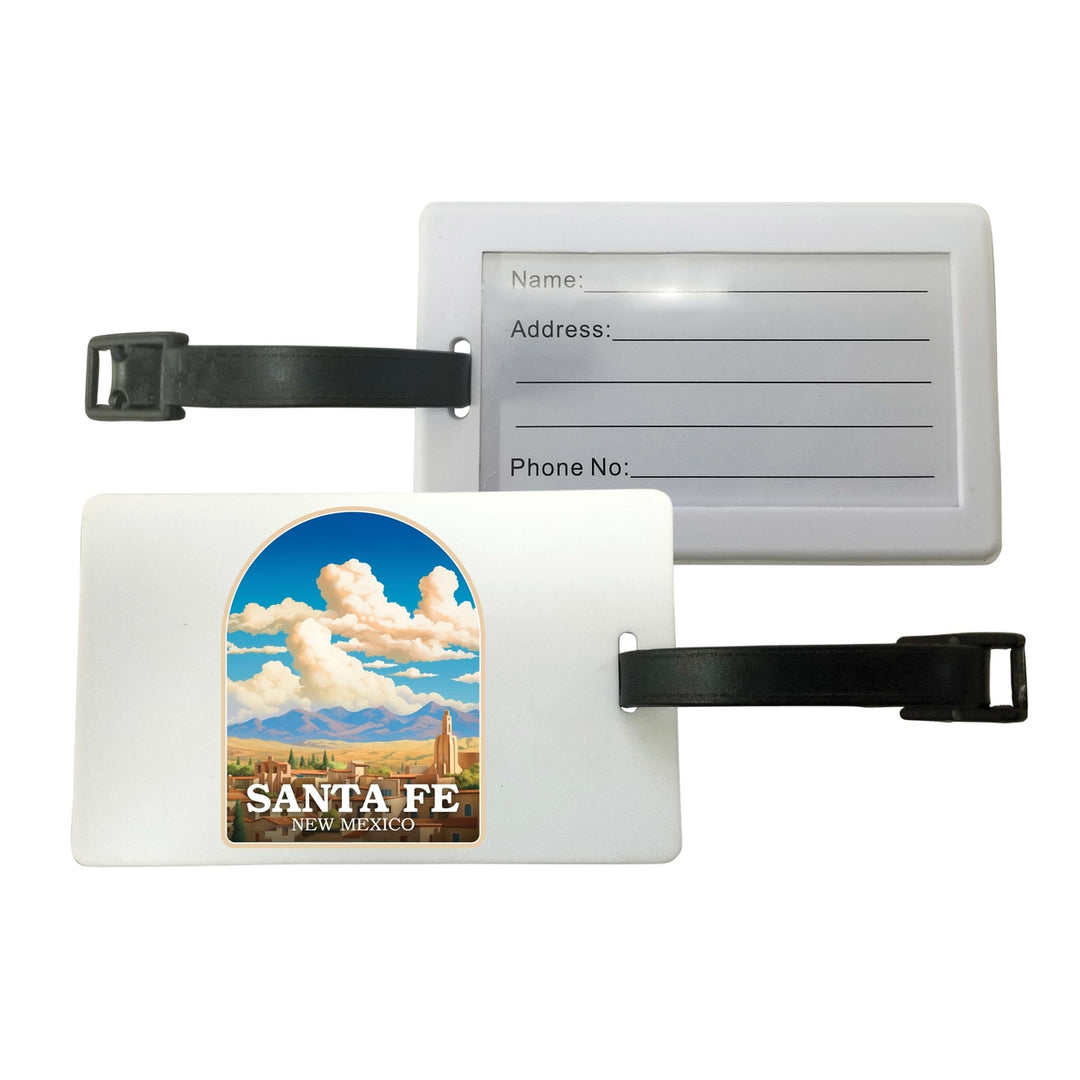 Santa Fe Mexico Design A Souvenir Luggage Tag Image 1