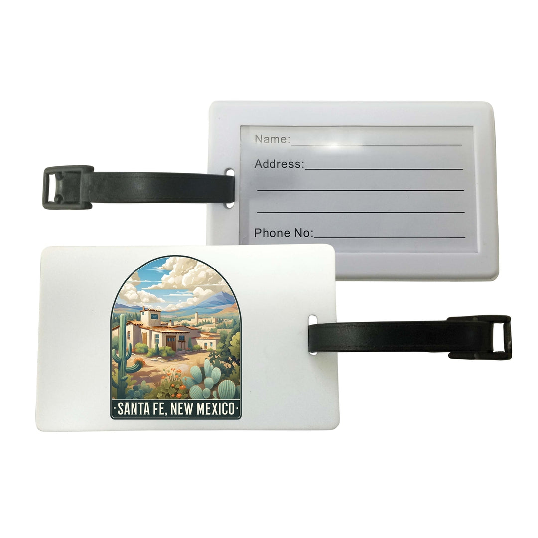 Santa Fe Mexico Design C Souvenir Luggage Tag Image 1