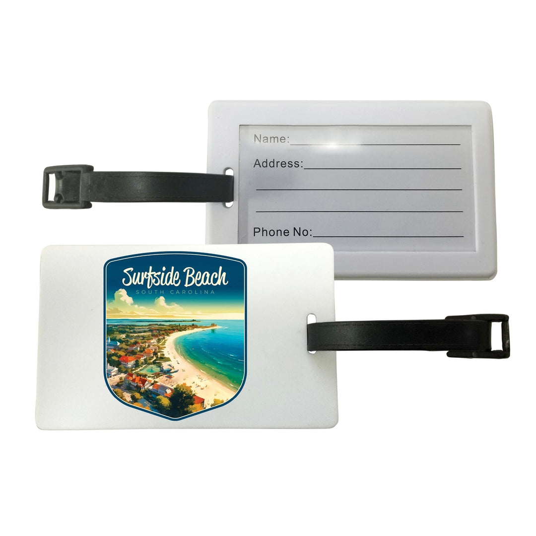 Surfside Beach South Carolina Design A Souvenir Luggage Tag Image 1