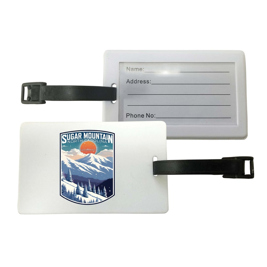 Sugar Mountain North Carolina Design A Souvenir Luggage Tag Image 1