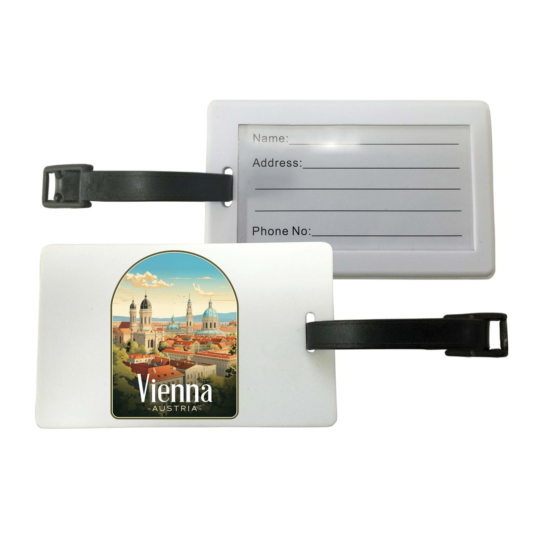 Vienna Austria Design A Souvenir Luggage Tag Image 1