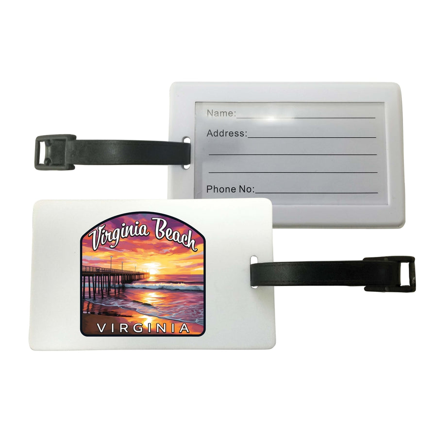 Virginia Beach Viginia Design A Souvenir Luggage Tag Image 1