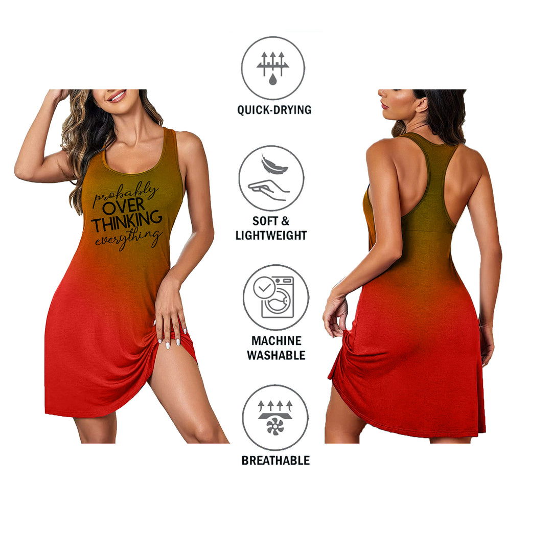 3-Pack Womens Soft Breathable Printed Camisole Sleep Shirt with Adjustable Straps Image 10