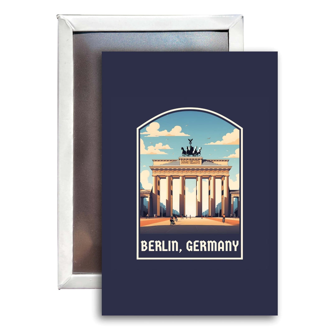 Berlin Germany Design A Souvenir Refrigerator Magnet 2.5"X3.5" Image 1