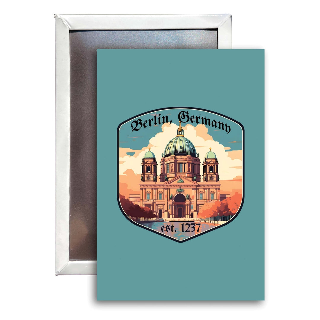 Berlin Germany Design B Souvenir Refrigerator Magnet 2.5"X3.5" Image 1