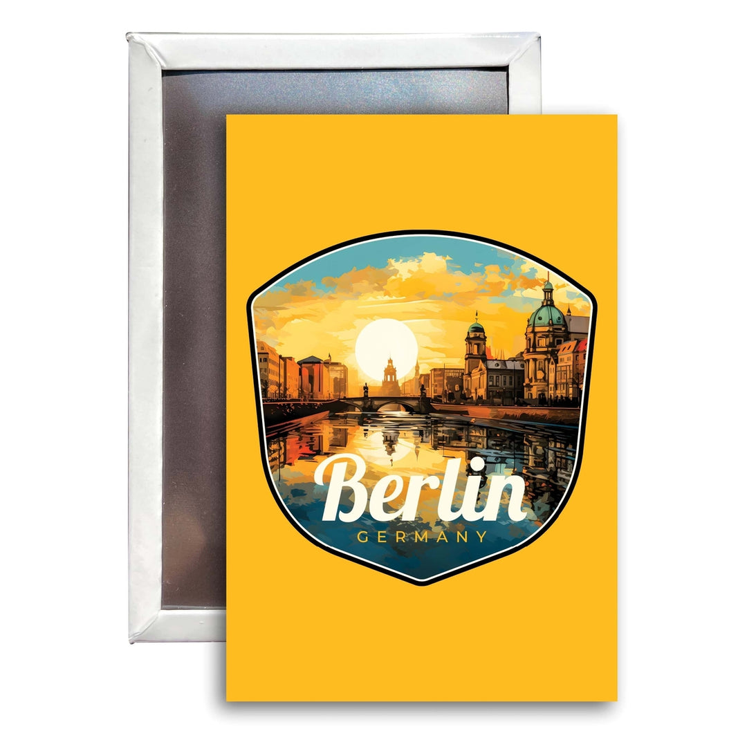 Berlin Germany Design C Souvenir Refrigerator Magnet 2.5"X3.5" Image 1