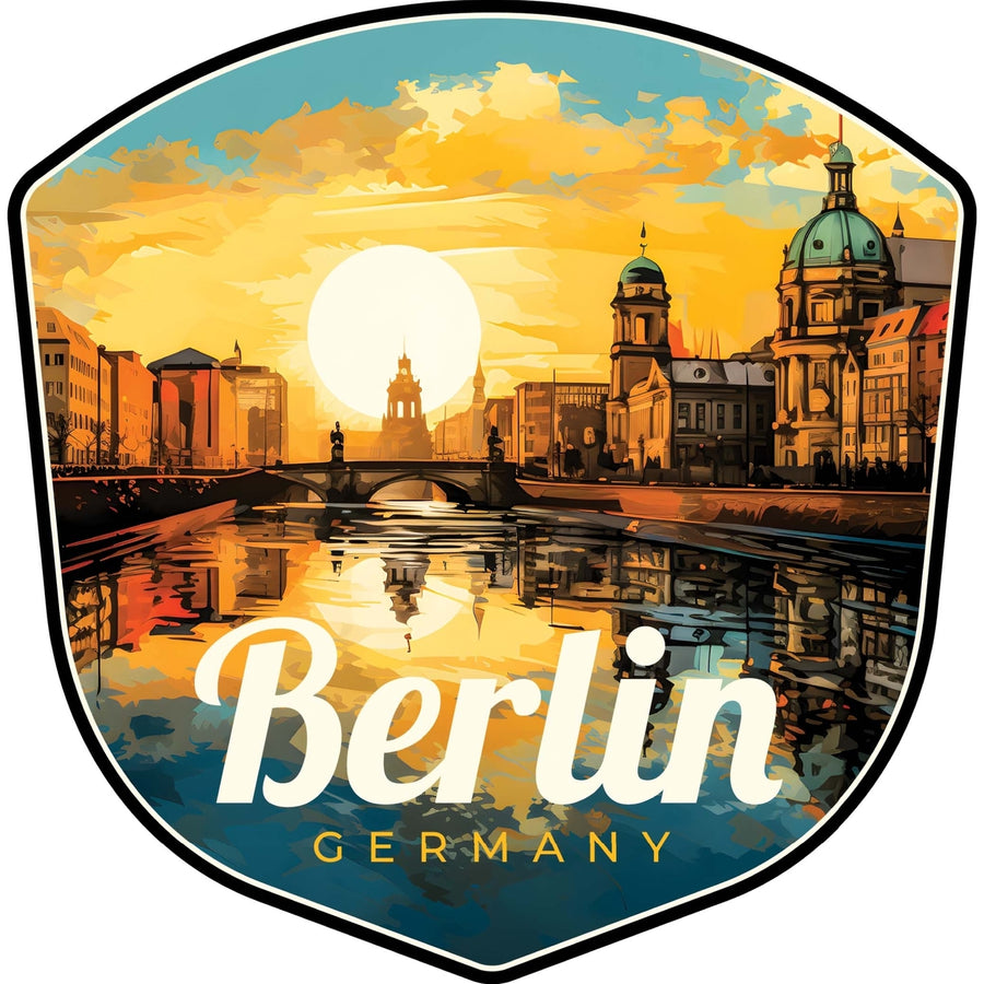 Berlin Germany Design C Souvenir Die Cut Flat Magnet Image 1