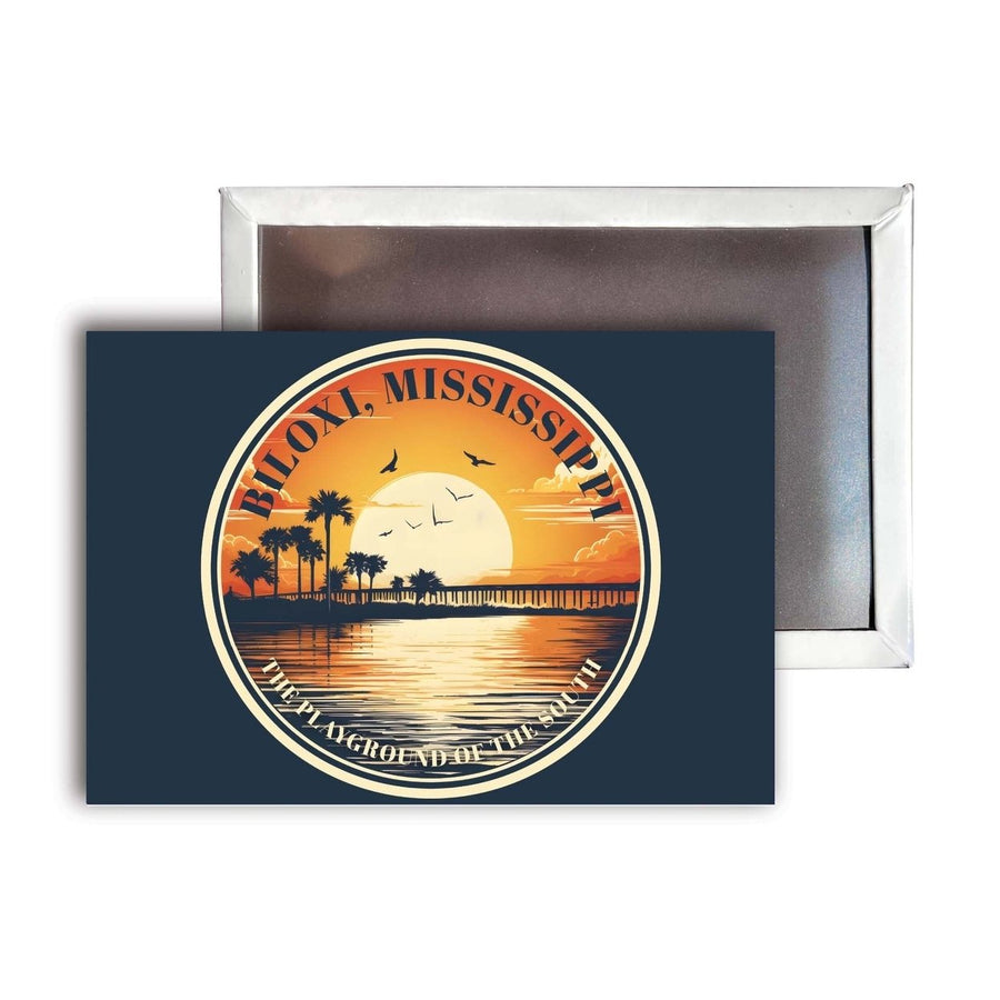 Biloxi Mississippi Design A Souvenir Refrigerator Magnet 2.5"X3.5" Image 1