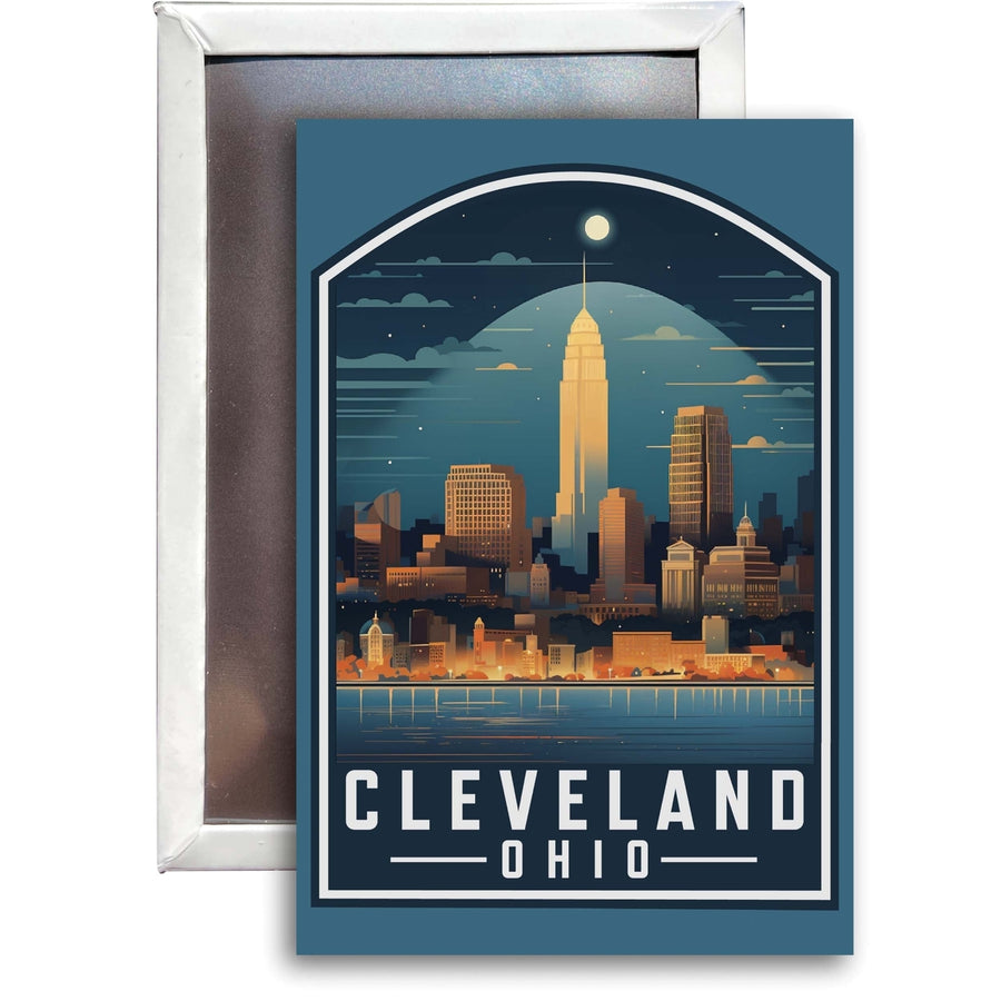 Cleveland Ohio Design A Souvenir 2x3-Inch Fridge Magnet Image 1