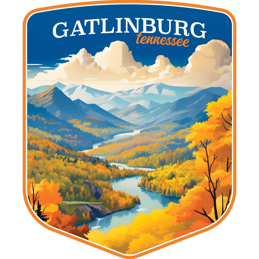 Gatlinburg Tennessee Design D Souvenir Die Cut Flat Magnet Image 1