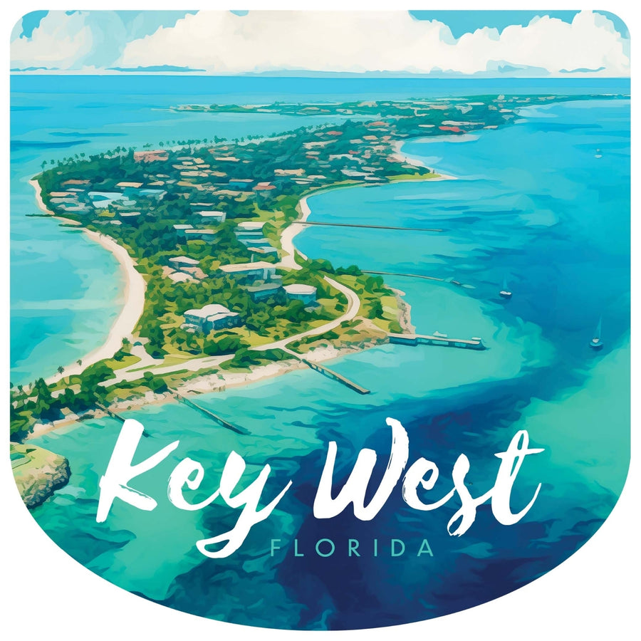 Key West Florida Design A Souvenir Die Cut Flat Magnet Image 1