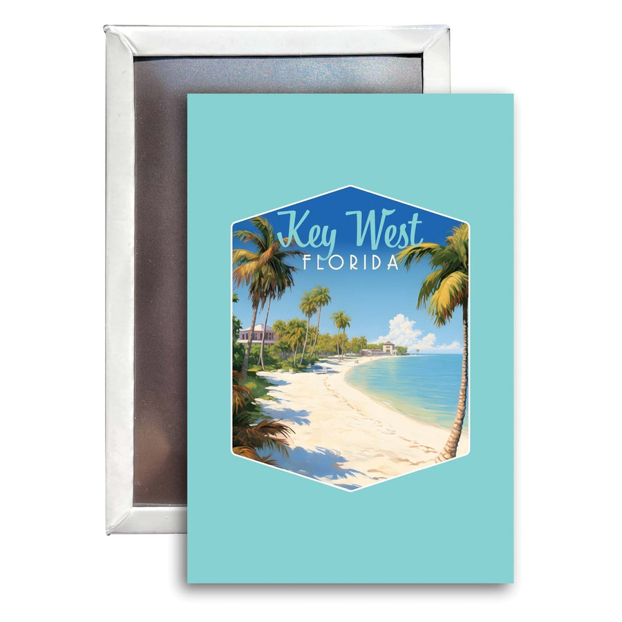 Key West Florida Design B Souvenir Refrigerator Magnet 2.5"X3.5" Image 1