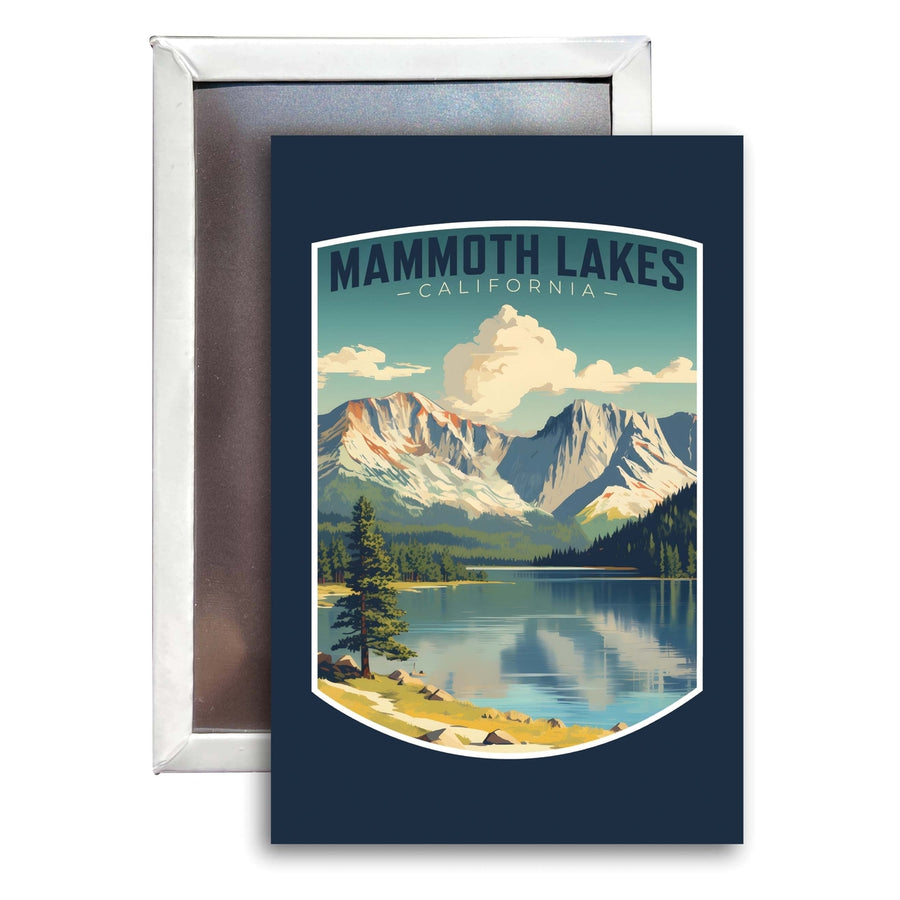 Mammoth Lakes California Design C Souvenir Refrigerator Magnet 2.5"X3.5" Image 1