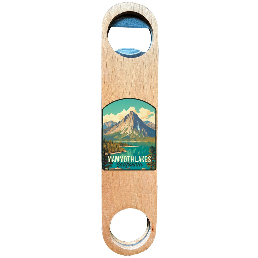 Mammoth Lakes California Design A Souvenir Wooden Bottle Opener Image 1