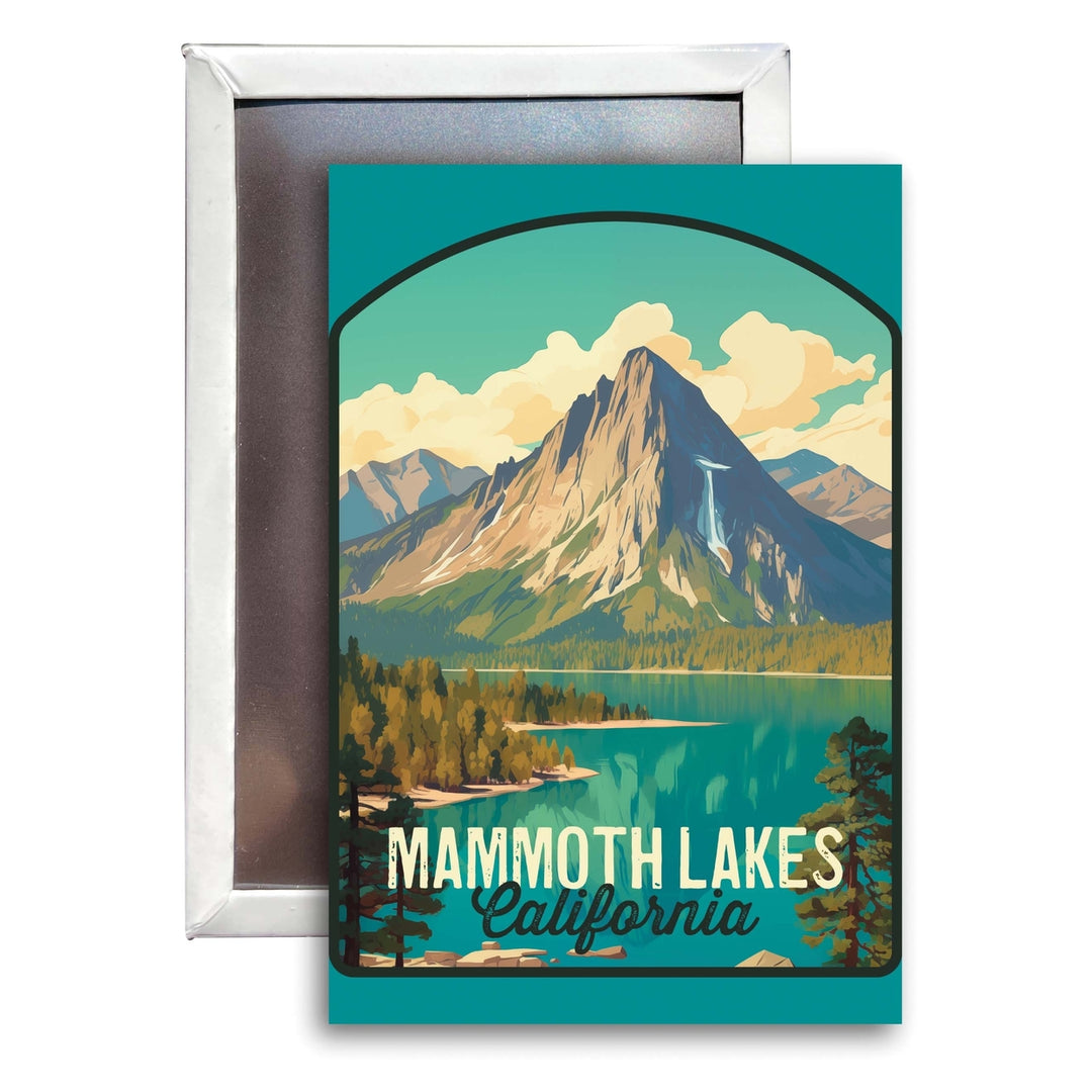 Mammoth Lakes California Design A Souvenir Refrigerator Magnet 2.5"X3.5" Image 1