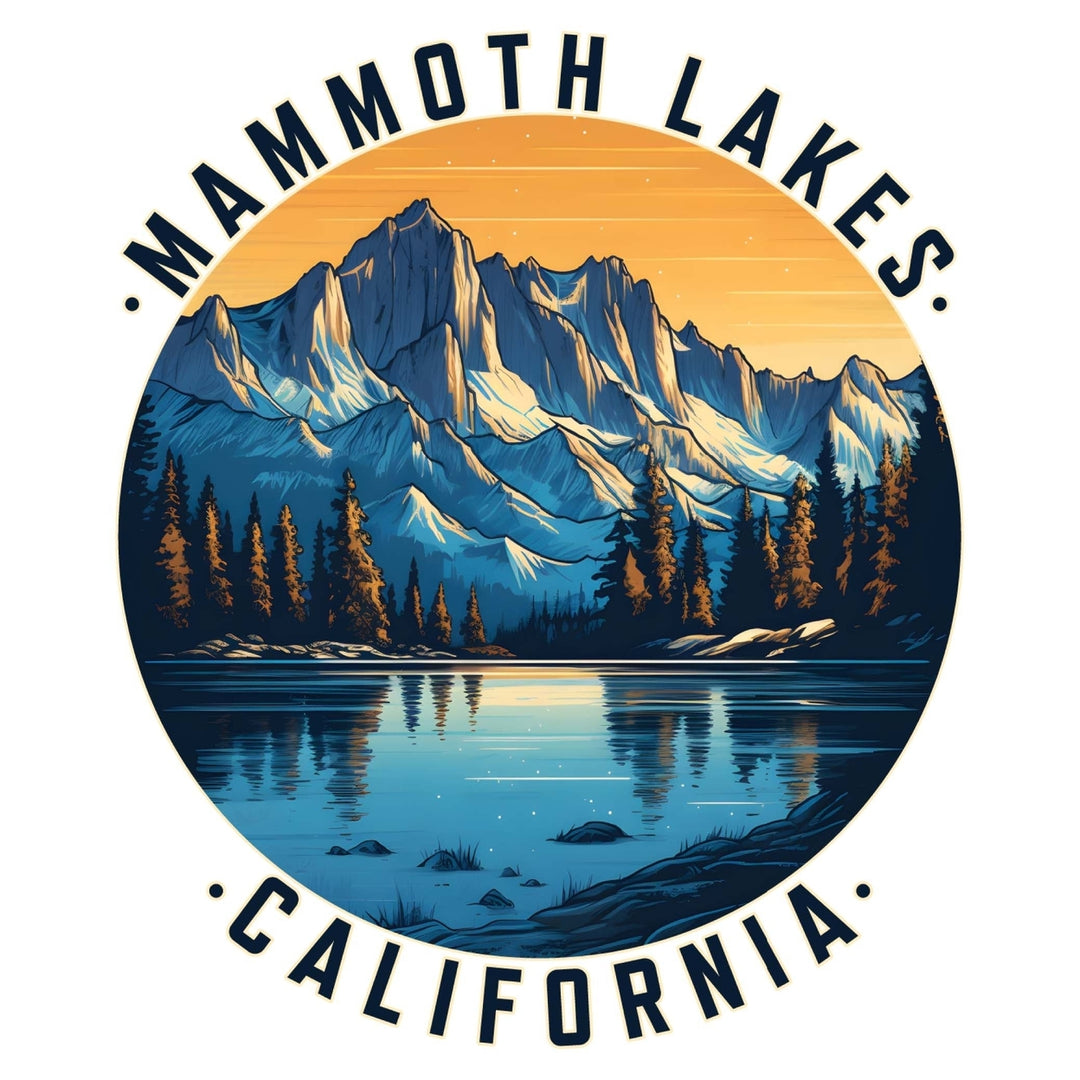 Mammoth Lakes California Design B Souvenir Die Cut Flat Magnet Image 1