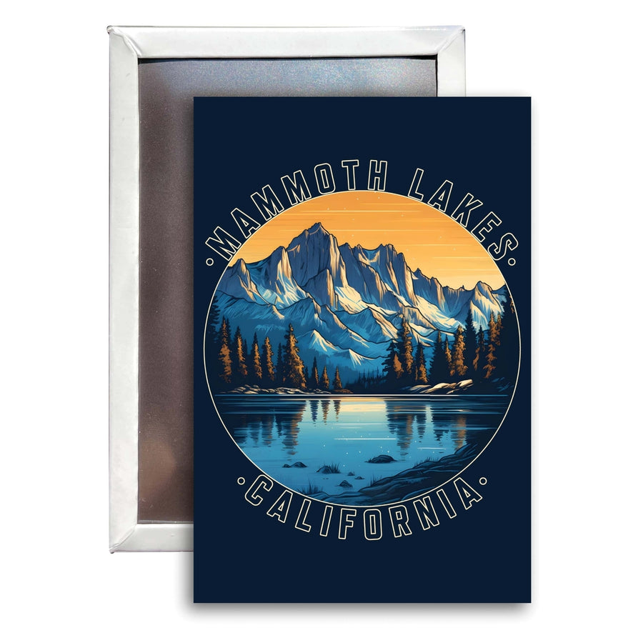 Mammoth Lakes California Design B Souvenir Refrigerator Magnet 2.5"X3.5" Image 1