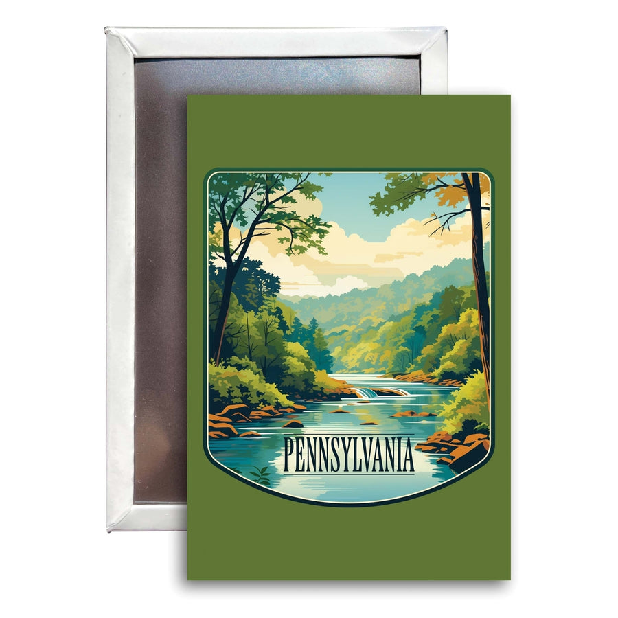 Pennsylvania Design B Souvenir 2x3-Inch Fridge Magnet Image 1