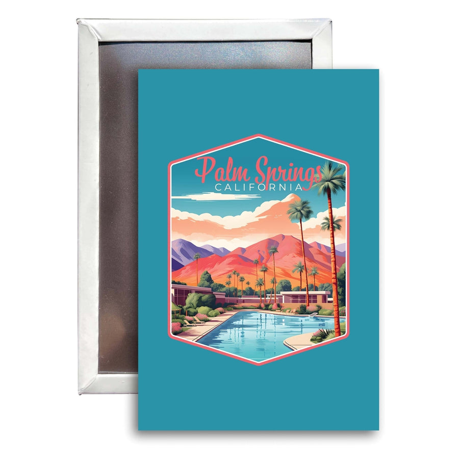 Palm Springs California Design B Souvenir Refrigerator Magnet 2.5"X3.5" Image 1