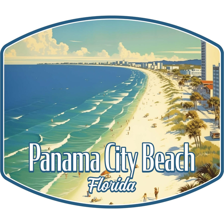 Panama City Beach Florida Design A Souvenir Die Cut Flat Magnet Image 1