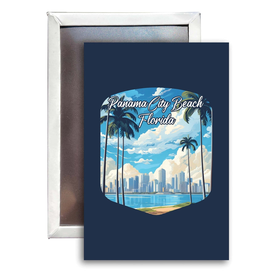 Panama City Beach Florida Design B Souvenir 2x3-Inch Fridge Magnet Image 1