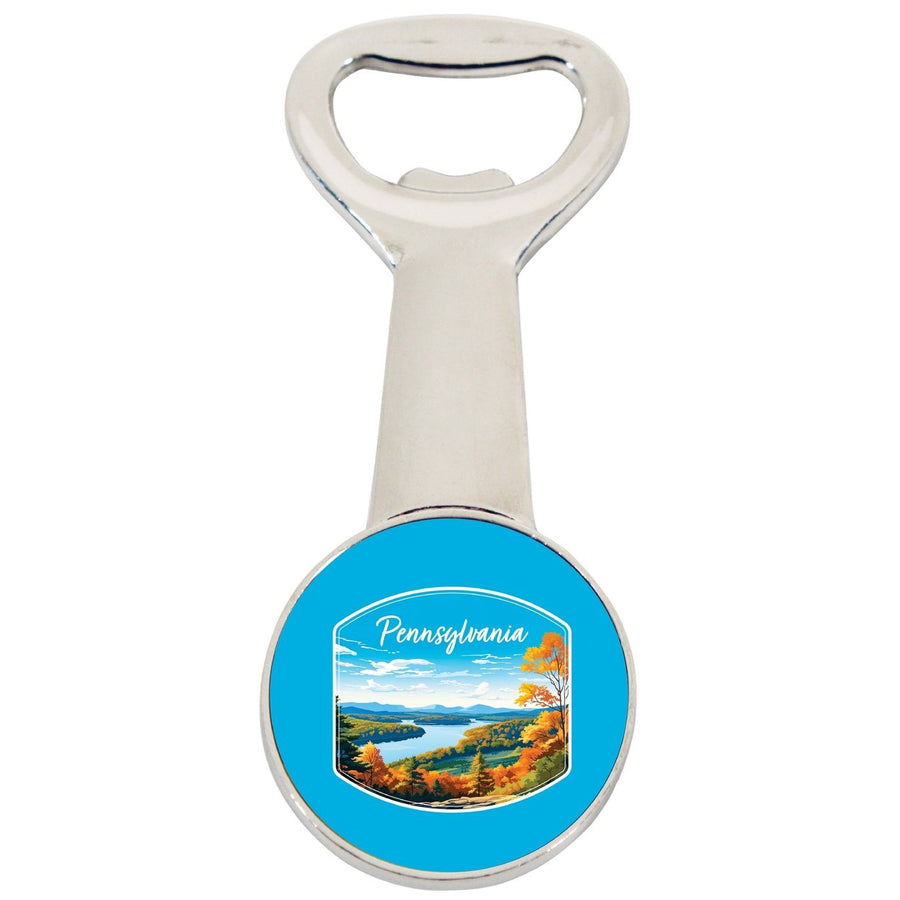 Pennsylvania Design C Souvenir Magnetic Bottle Opener Image 1