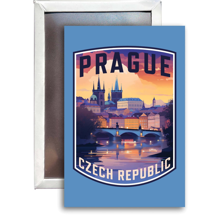 Prague Czech Republic Design B Souvenir 2x3-Inch Fridge Magnet Image 1