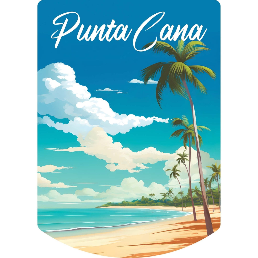 Punta Cana Dominican Republic Design D Souvenir Die Cut Flat Magnet Image 1