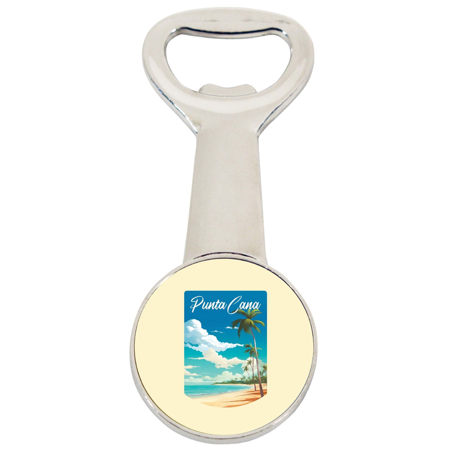 Punta Cana Dominican Republic Design D Souvenir Magnetic Bottle Opener Image 1