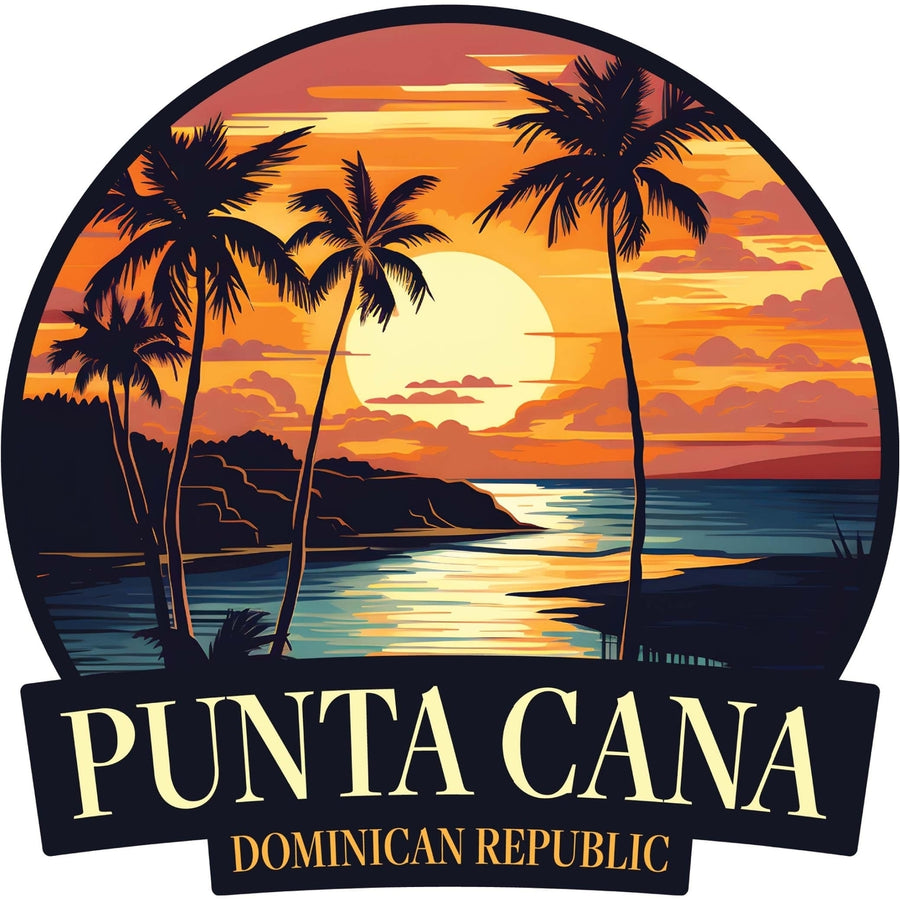 Punta Cana Dominican Republic Design E Souvenir Die Cut Flat Magnet Image 1