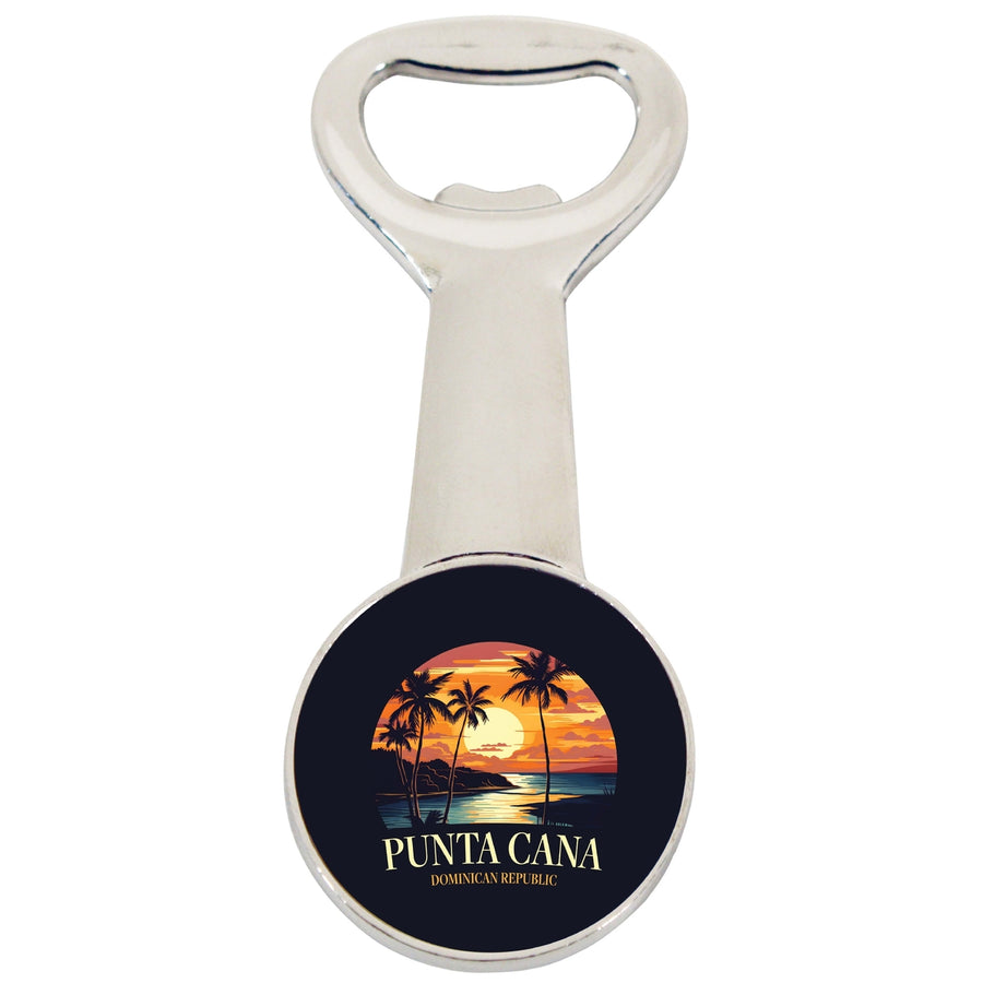 Punta Cana Dominican Republic Design E Souvenir Magnetic Bottle Opener Image 1