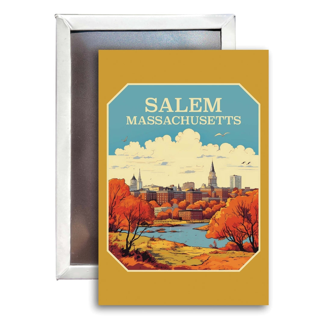 Salem Massachusettes Design A Souvenir 2x3-Inch Fridge Magnet Image 1