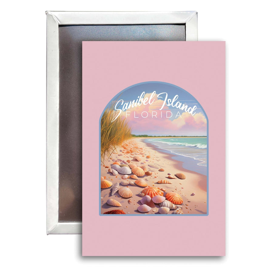 Sanibel Island Florida Design B Souvenir Refrigerator Magnet 2.5"X3.5" Image 1