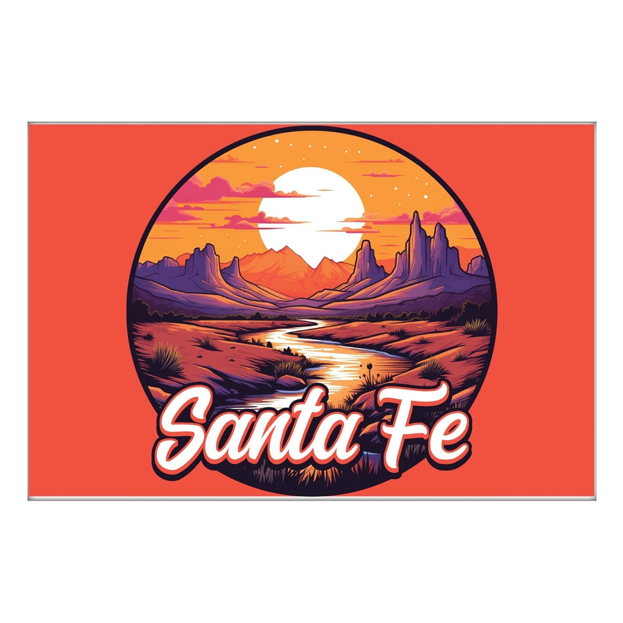 Santa Fe Mexico Design B Souvenir 2x3-Inch Fridge Magnet Image 1