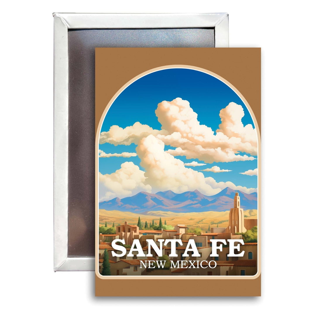 Santa Fe Mexico Design A Souvenir Refrigerator Magnet 2.5"X3.5" Image 1