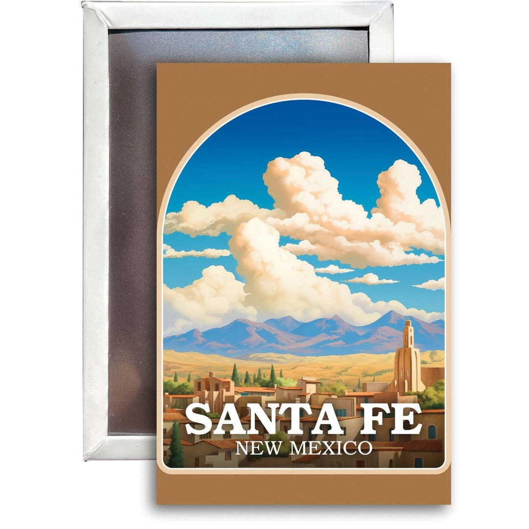 Santa Fe Mexico Design A Souvenir 2x3-Inch Fridge Magnet Image 1