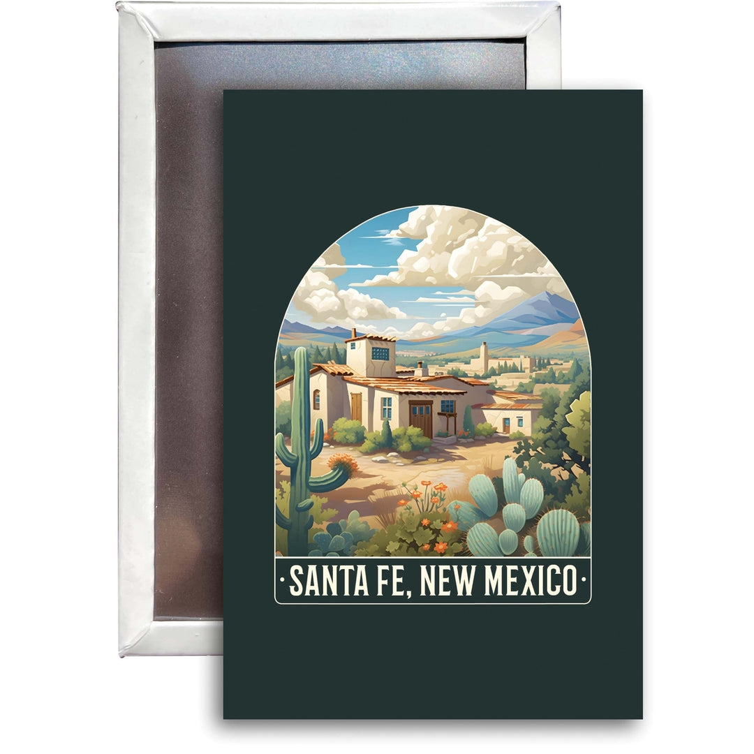 Santa Fe Mexico Design C Souvenir 2x3-Inch Fridge Magnet Image 1