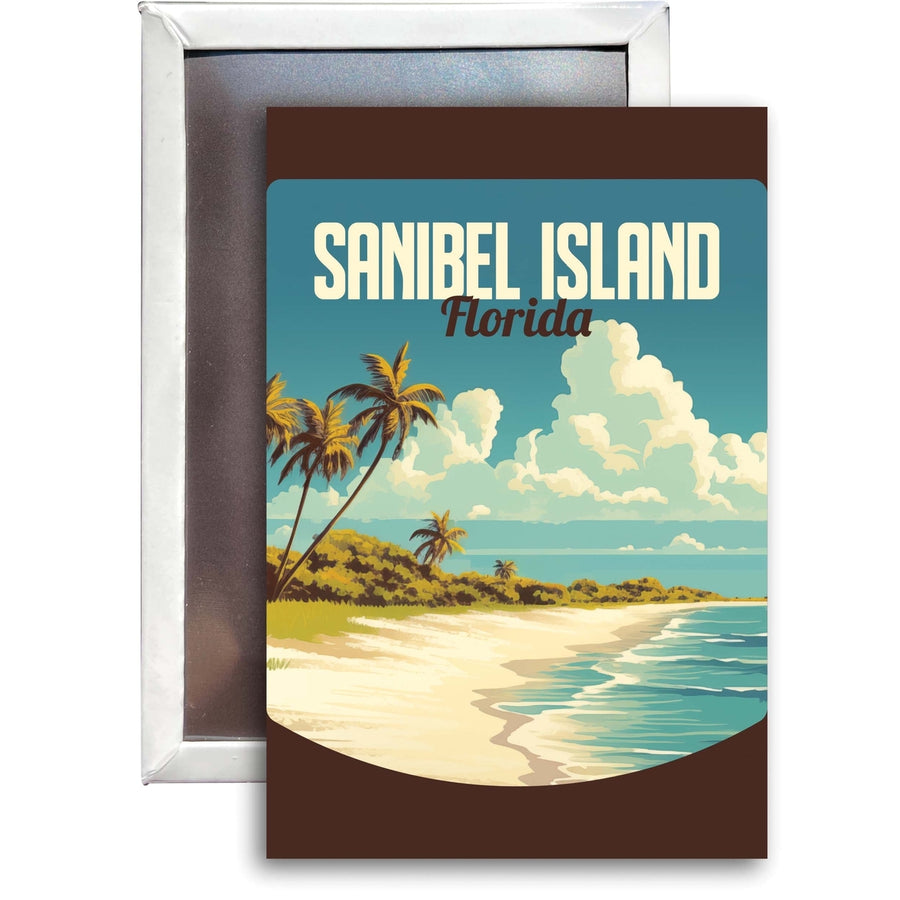 Sanibel Island Design A Souvenir 2x3-Inch Fridge Magnet Image 1