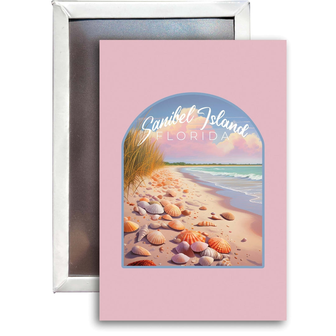 Sanibel Island Florida Design B Souvenir 2x3-Inch Fridge Magnet Image 1