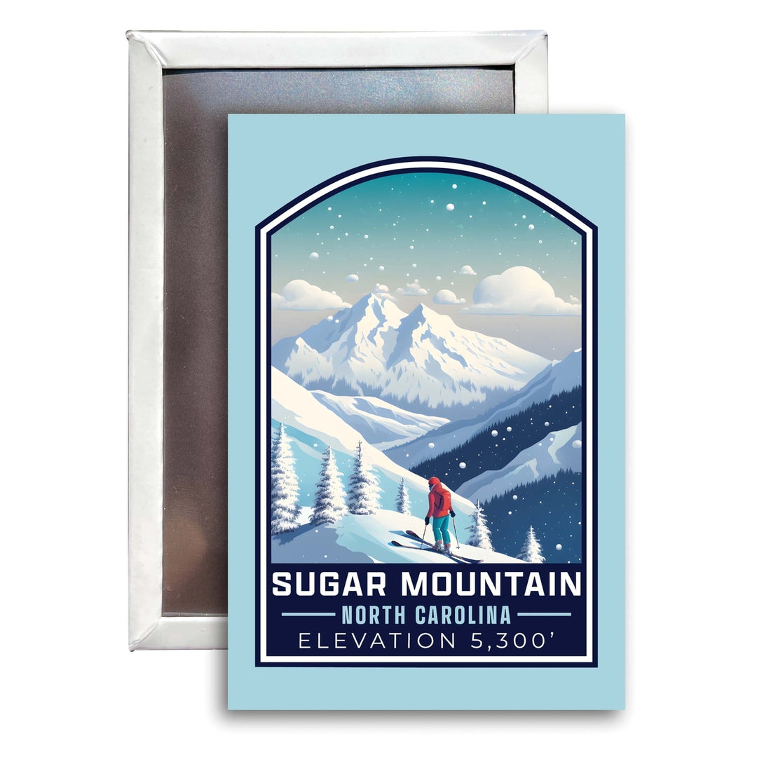 Sugar Mountain North Carolina Design B Souvenir Refrigerator Magnet 2.5"X3.5" Image 1