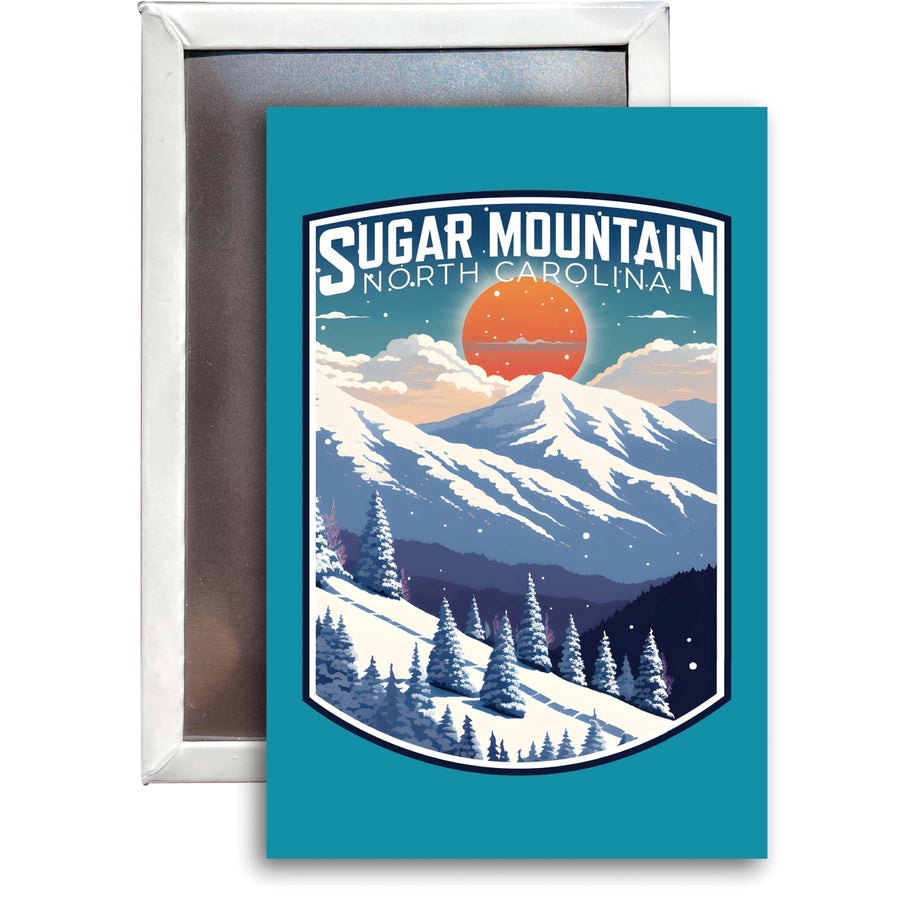 Sugar Mountain North Carolina Design A Souvenir 2x3-Inch Fridge Magnet Image 1