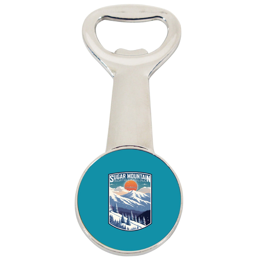 Sugar Mountain North Carolina Design A Souvenir Magnetic Bottle Opener Image 1