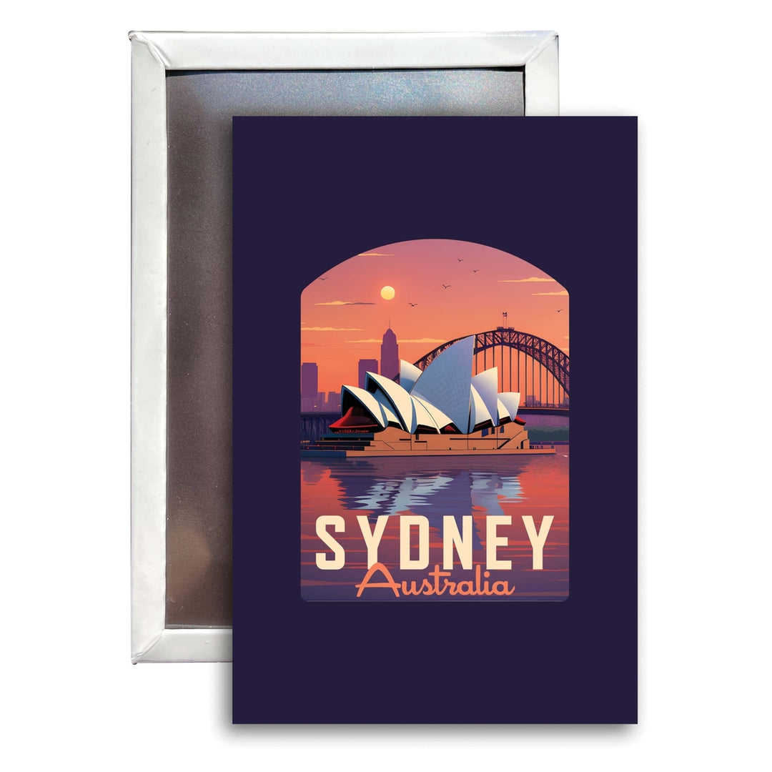 Sydney Australia Design B Souvenir Refrigerator Magnet 2.5"X3.5" Image 1