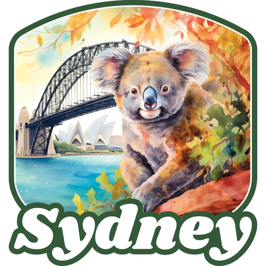 Sydney Australia Design C Souvenir Die Cut Flat Magnet Image 1