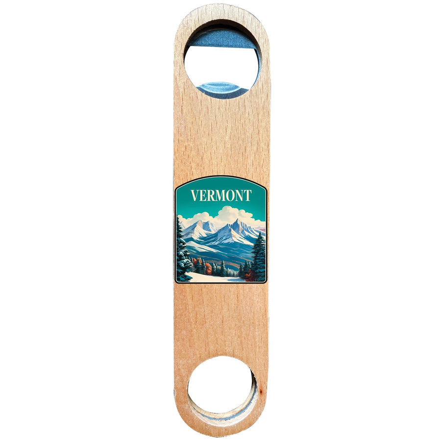 Vermont Design A Souvenir Wooden Bottle Opener Image 1