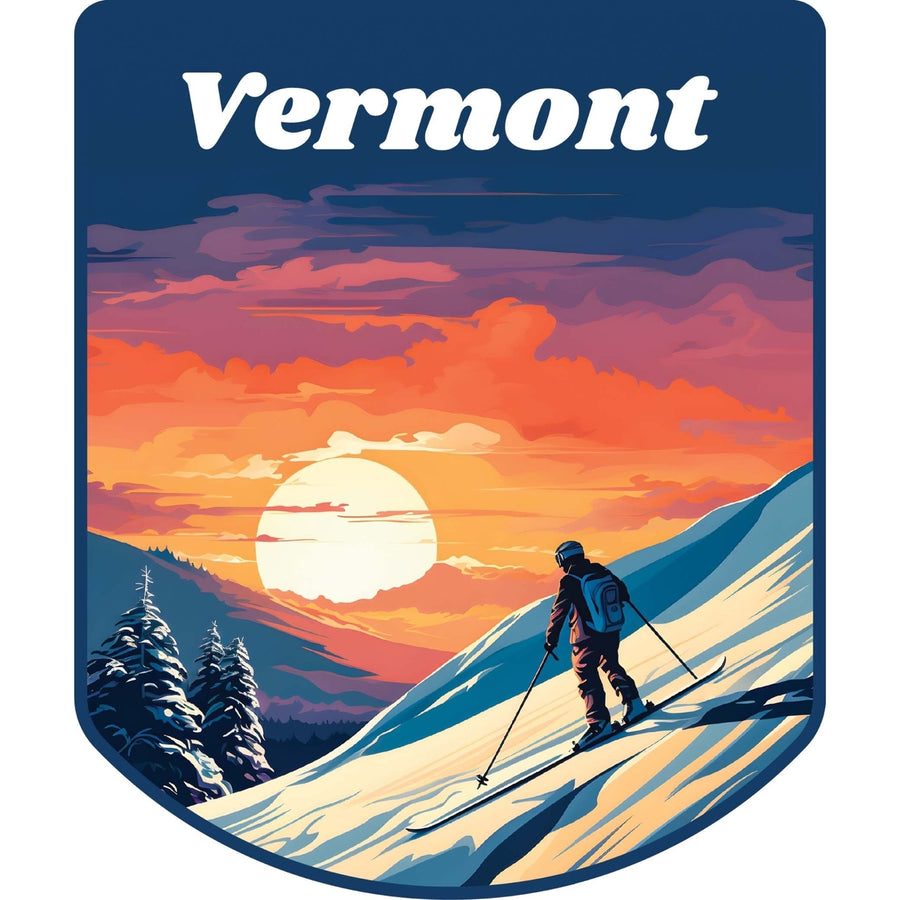 Vermont Design B Souvenir Die Cut Flat Magnet Image 1